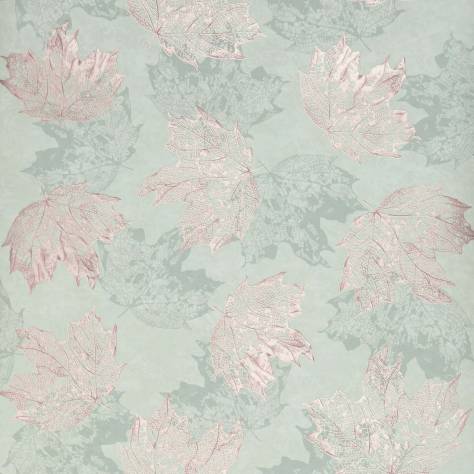 Osborne & Little Folium Wallpapers Sycamore Wallpaper - Sage / Rose Gold - W7336-05