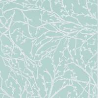 Twiggy Wallpaper - Eau de Nil / White / Silver