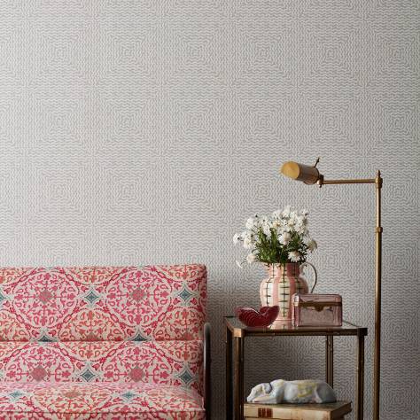 Nina Campbell Les Reves Wallpapers Mourlot Wallpaper - Grey - NCW4302-01