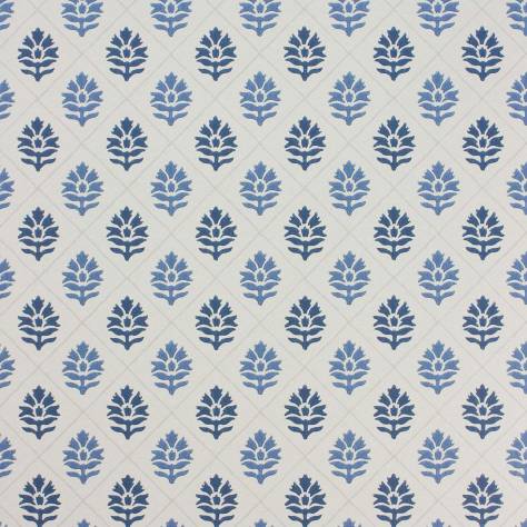 Nina Campbell Les Reves Wallpapers Camille Wallpaper - Indigo / Blue - NCW4303-01