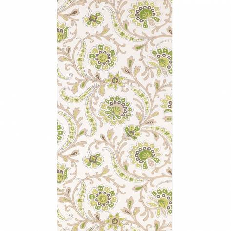 Nina Campbell Les Indiennes Wallpapers Baville Wallpaper - Green / Taupe - NCW4351-04