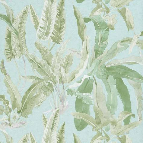 Nina Campbell Ashdown Wallpapers Benmore Wallpaper - Green / Aqua - NCW4393-03
