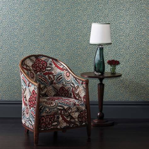 Nina Campbell Ashdown Wallpapers Kingsley Wallpaper - Dove Grey / Ivory - NCW4395-05