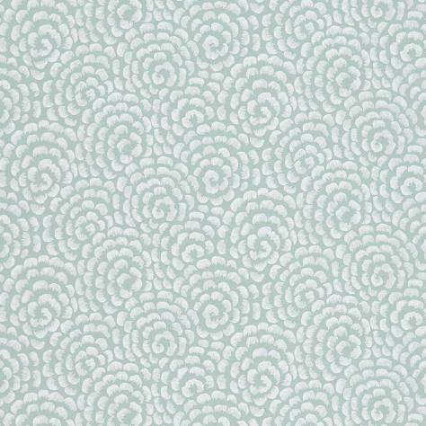 Nina Campbell Ashdown Wallpapers Kingsley Wallpaper - Duck Egg / Ivory - NCW4395-06