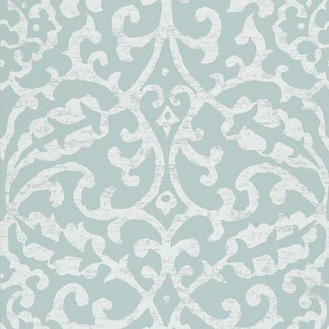 Nina Campbell Ashdown Wallpapers Brideshead Wallpaper - Aqua - NCW4396-03