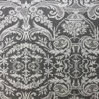 Orangery Lace Wallpaper - Black / Metallic Silver