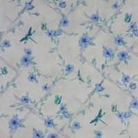 Rosanna Trellis Wallpaper - Stone / Duck Egg / Persian Blue