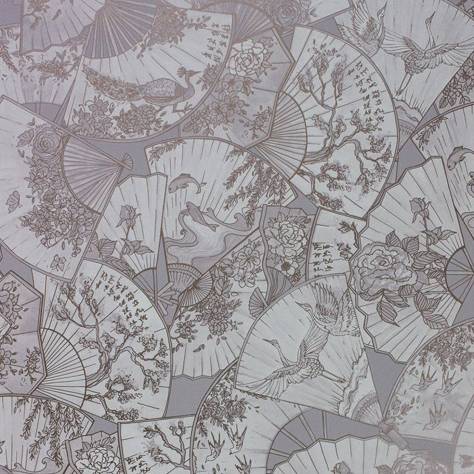 Matthew Williamson Belvoir Wallpapers Fanfare Wallpaper - Dove / Rose Gold - W7146-04
