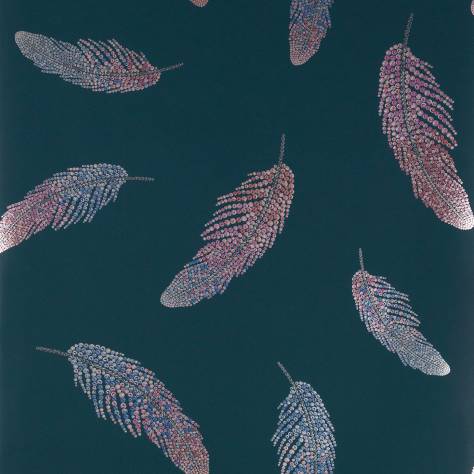 Matthew Williamson Deya Wallpapers Adornado Wallpaper - Teal / Sapphire / Fuchsia - W7261-02