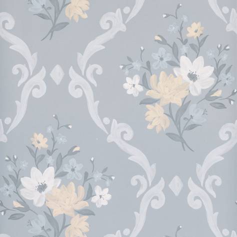 Matthew Williamson Deya Wallpapers Almudaina Wallpaper - Grey / Pale Lemon / Ice - W7264-01