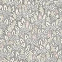 Zulu Terrain Wallpaper - Heath Grey and Blush