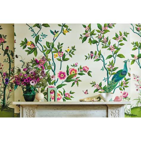 Harlequin x Diane Hill Harlequin x Diane Hill Wallpapers Florence Wallpaper - Sky/Meadow/Blossom - HDHW112889