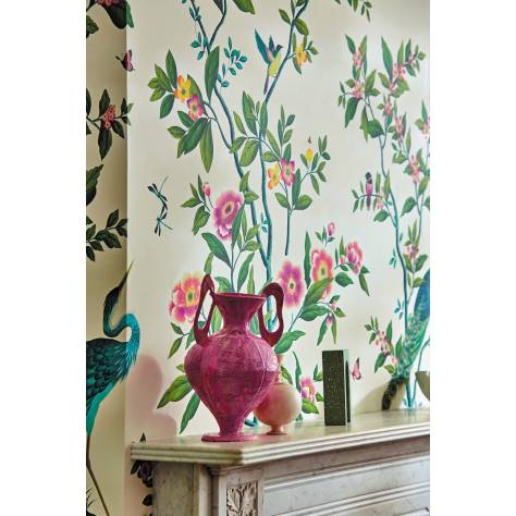 Harlequin x Diane Hill Harlequin x Diane Hill Wallpapers Florence Wallpaper - Fig Blossom/Apple/Peony - HDHW112891