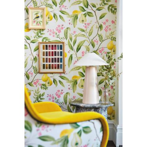 Harlequin x Diane Hill Harlequin x Diane Hill Wallpapers Marie Wallpaper - Fig Leaf/Honey/Blossom - HDHW112909