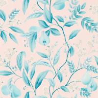 Marie Wallpaper - Rose/Lagoon