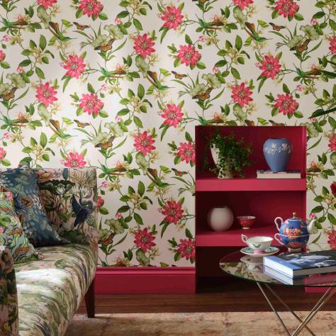 Wedgwood Botanical Wonders Wallpapers Wild Strawberry Wallpaper - Dove - W0135/02