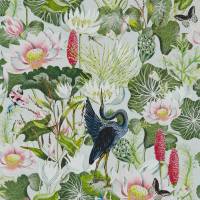 Waterlily Wallpaper - Dove