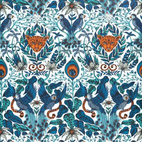 Emma Shipley Animalia Wallpapers Emma J Shipley Amazon Wallpaper - Blue - W0098/01