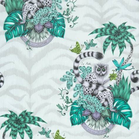 Emma Shipley Animalia Wallpapers Emma J Shipley Lemur Wallpaper - Jungle - W0103/01