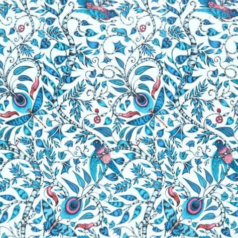 Emma Shipley Animalia Wallpapers Emma J Shipley Rousseau Wallpaper - Blue - W0104/01