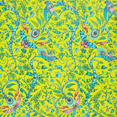 Emma Shipley Animalia Wallpapers Emma J Shipley Rousseau Wallpaper - Lime - W0104/04