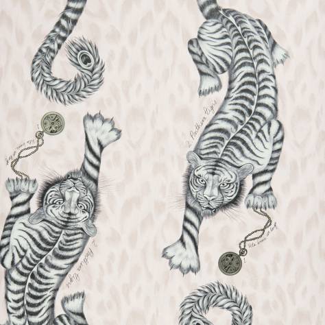 Emma Shipley Animalia Wallpapers Emma J Shipley Tigris Wallpaper - Pink - W0105/04