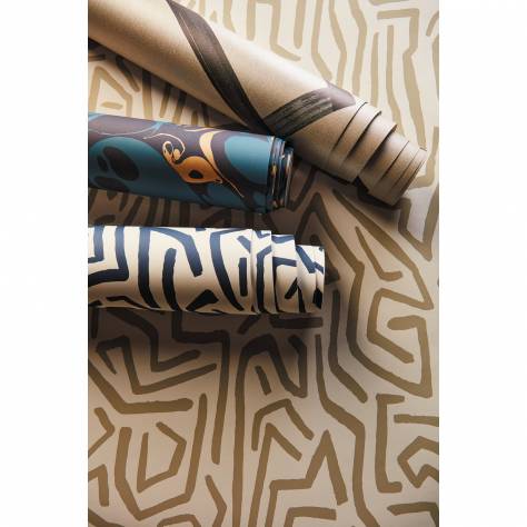 Harlequin Amazilia Wallpapers Nuvola Wallpaper -Gold/Shell - 111070