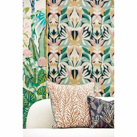 Harlequin Amazilia Wallpapers Limosa Wallpaper - Loganberry/Raspberry/Olive - HAMA111076