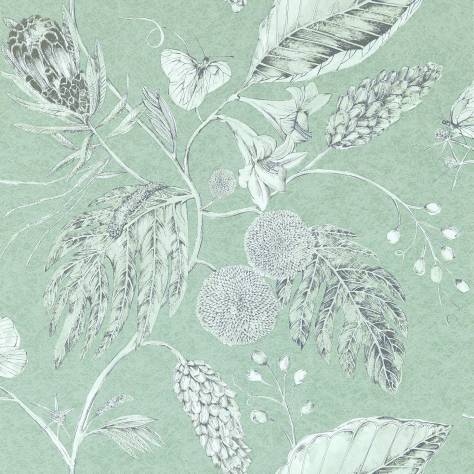 Harlequin Palmetto Wallpapers Amborella Wallpaper - Seaglass - HGAT111224