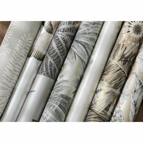 Harlequin Palmetto Wallpapers Cranes in Flight Wallpaper - Platinum - HGAT111230