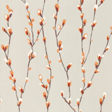 Harlequin Standing Ovation Wallpapers Salice Wallpaper - Tangerine/Gilver - HSTO111470