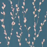 Salice Wallpaper - Rose/Navy