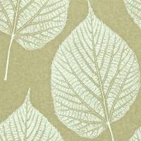 Leaf Wallpaper - Gold/Cream