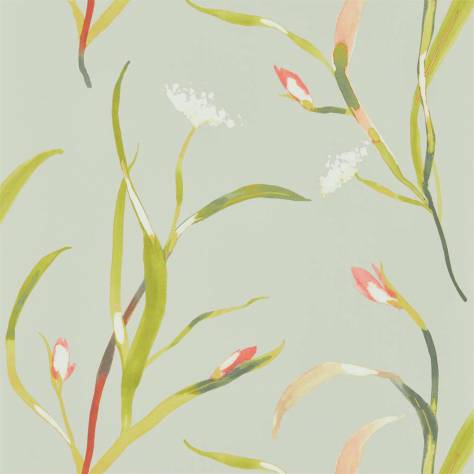 Harlequin Zapara Wallpapers Saona Wallpaper - Coral/Silver - HZAP111756