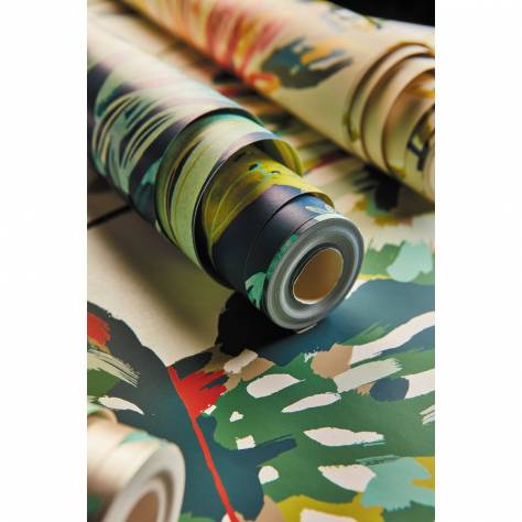 Harlequin Zapara Wallpapers Saona Wallpaper - Kiwi/Charcoal - HZAP111758