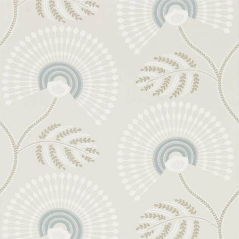 Harlequin Paloma Wallpapers Louella Wallpaper - Seaglass/Pearl - HPUT111910