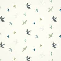 Skies Above Wallpaper - Duck Egg / Linen