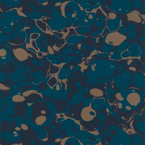 Harlequin Colour 2 Wallpapers Marble Wallpaper - Azurite/Copper/Japanese Ink - HQN2112837