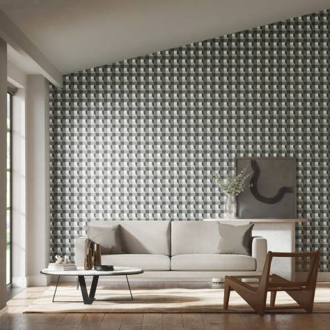 Harlequin Colour 3 Wallpapers Blocks Wallpaper - Black Earth/Sketched/Diffused Light - HQN3112943