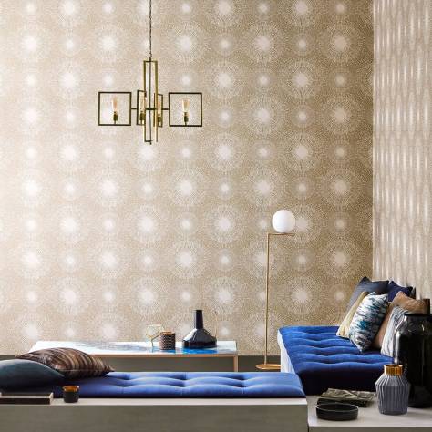 Harlequin Anthology 06 Wallpapers Perlite Wallpaper - Crysocolla / Gold Ore - EVIW112066