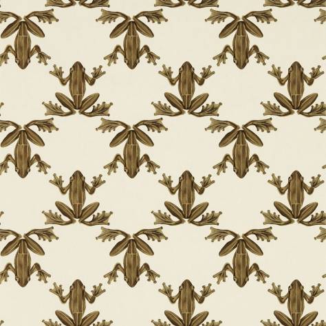 Harlequin Colour 4 Wallcoverings Wood Frog Wallpaper - Gold/Parchment - HC4W113013