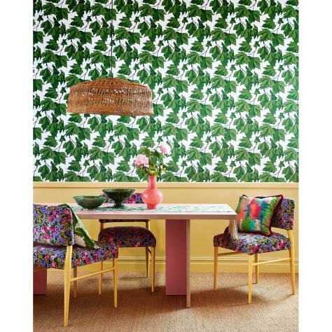 Harlequin Harlequin x Sophie Robinson Wallpapers Dappled Leaf Wallpaper - Rose Quartz - HSRW113048