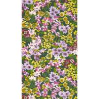 Wildflower Meadow Wallpaper - Emerald/Amethyst/Peridot