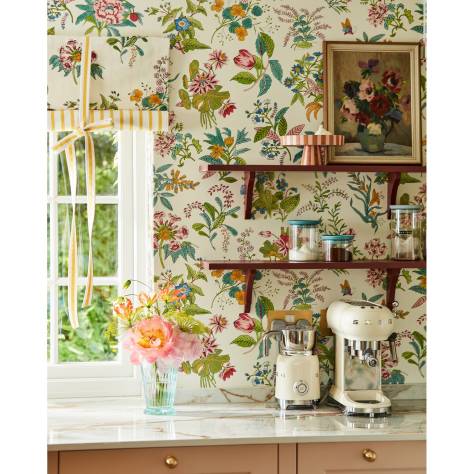 Harlequin Harlequin x Sophie Robinson Wallpapers Woodland Floral Wallpaper - Lapis/Amethyst/Pearl - HSRW113059