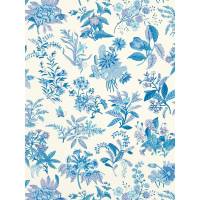 Woodland Floral Wallpaper - Lapis/Amethyst/Pearl