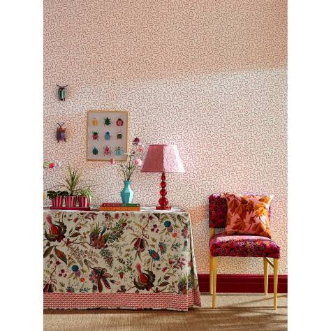 Harlequin Harlequin x Sophie Robinson Wallpapers Wiggle Wallpaper - Peridot/Rose Quartz - HSRW113064