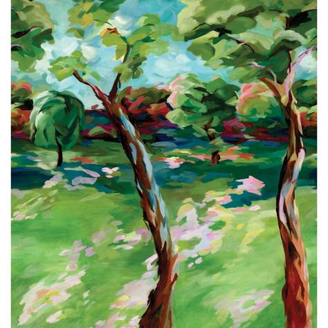 Harlequin Harlequin x Sophie Robinson Wallpapers In The Woods Wallpaper - Sky/Emerald/Carnelian - HSRW113068
