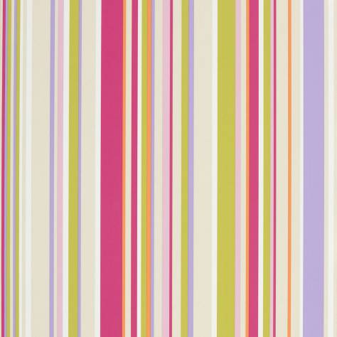 Harlequin What a Hoot Fabrics & Wallpapers Rush Wallpaper - Fuchsia/Apple/Lilac/Neutrals - HWO70536