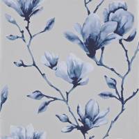 Lotus Wallpaper - Indigo